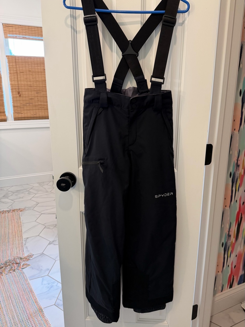 Boys Spyder ski bibs size 12